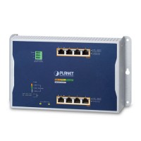 PLANET WGS-4215-8HP2S Industrial 4-Port 10/100/1000T 802.3bt PoE + 4-Port 10/100/1000T 802.3at PoE + 2-Port 100/1000X SFP Wall-mount Managed Switch (-40~75 degrees C)